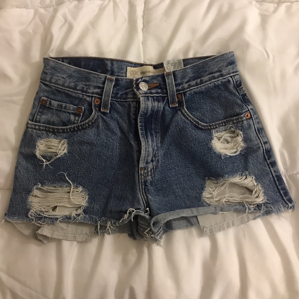 Levi’s Denim Jean High-Waisted Shorts